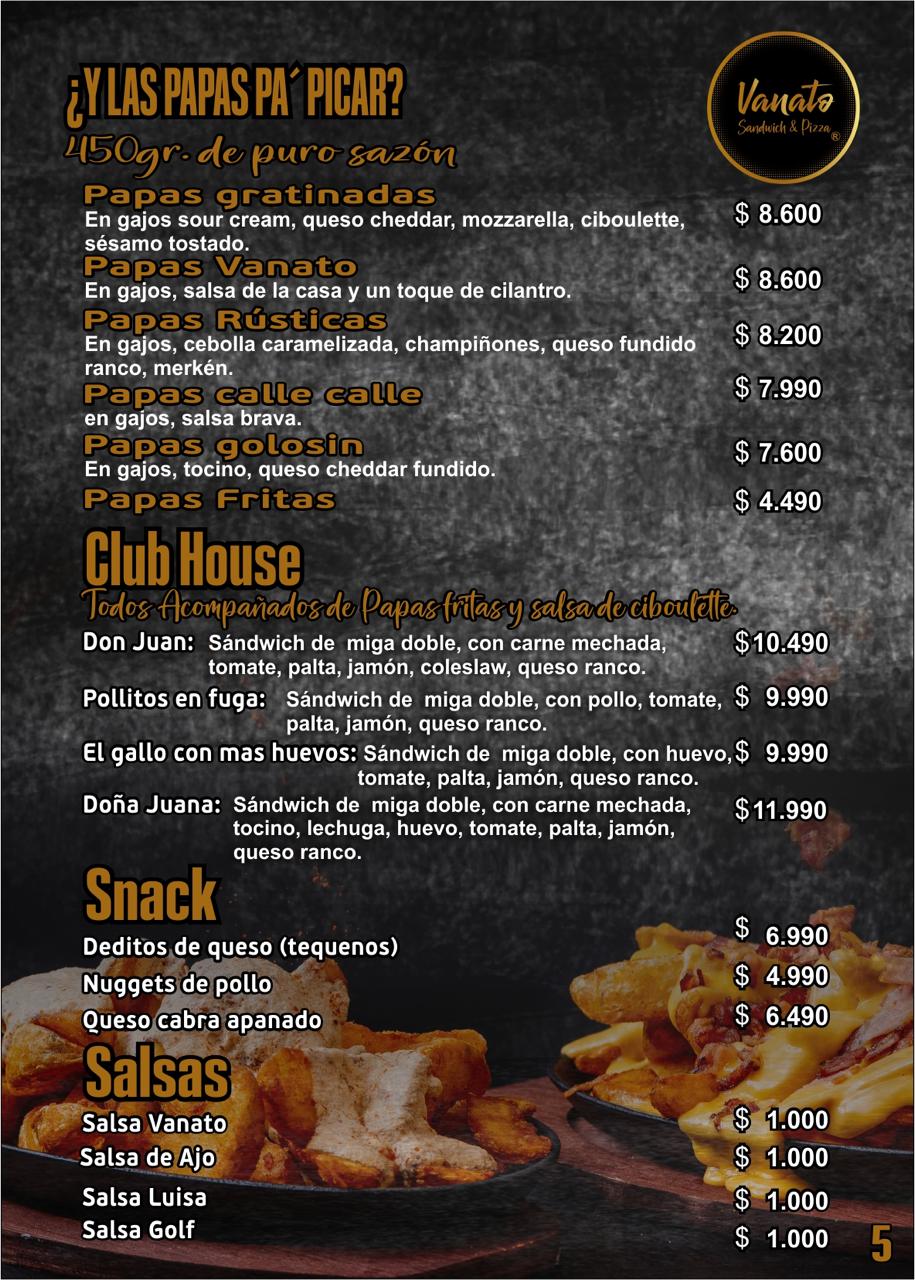 Carta menú página 6
