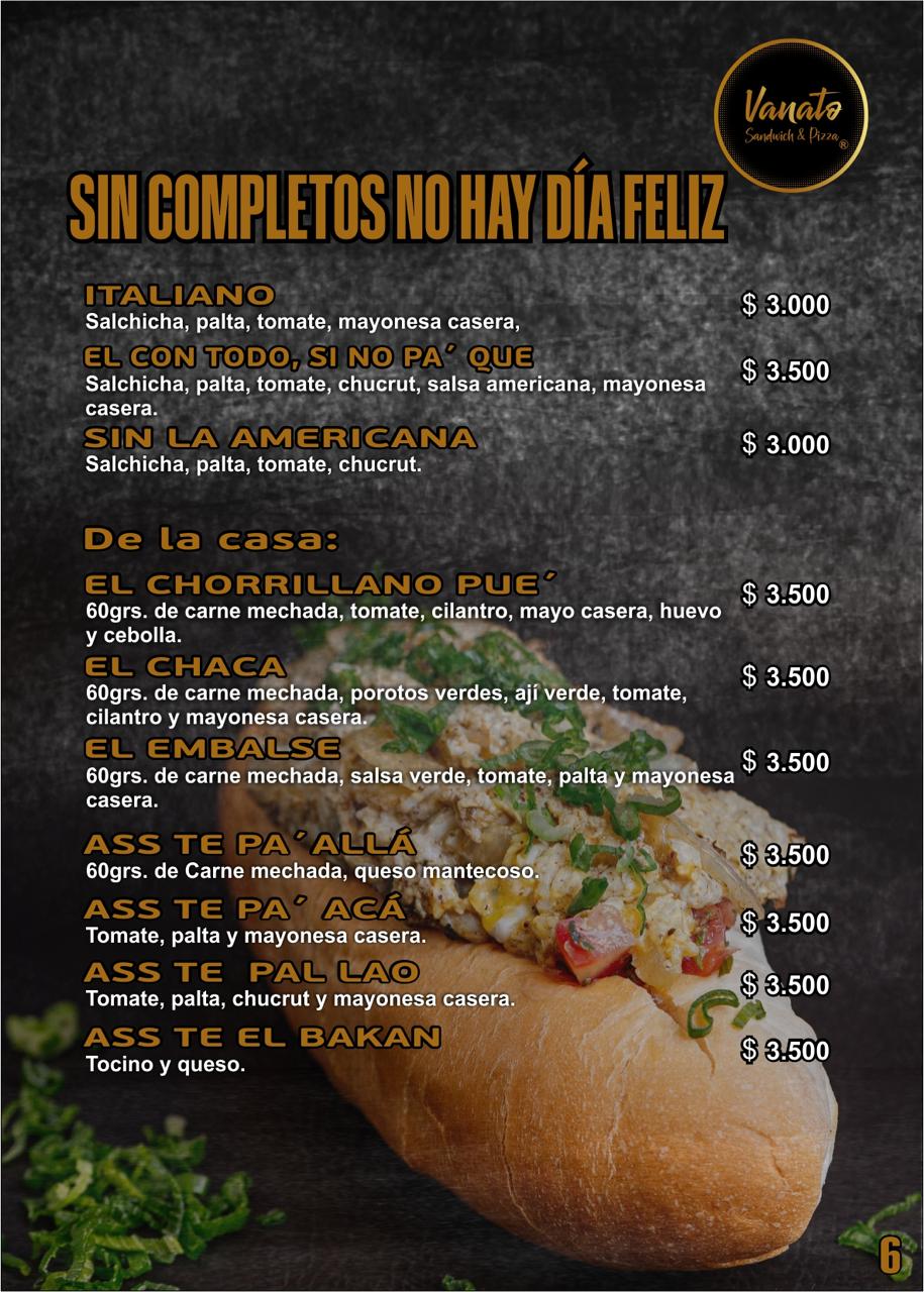 Carta menú página 7