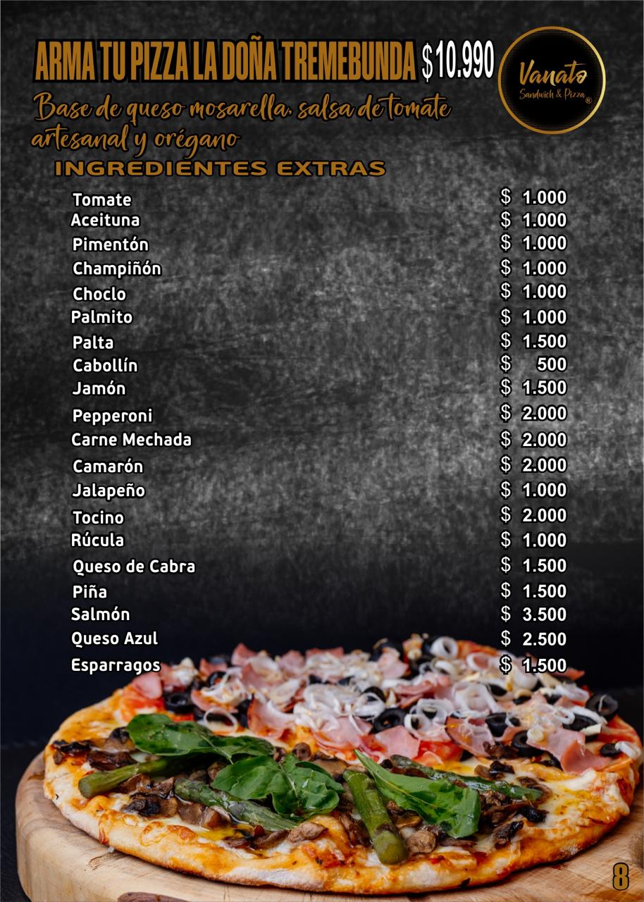 Carta menú página 9